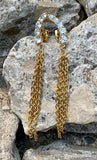 Vince Camuto Crystal with Fringe Wing Earrings