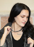 "You are Magnetic" Electroplated Agate Choker Necklace