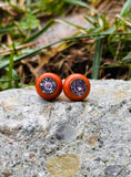 "Be Bold" Rare Blood Orange Stud Earrings