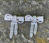 Wrap in a Bow Rhinestone Earrings