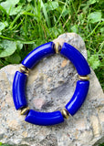 Electric Blue Resin Bracelet