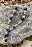 Imitation Pearl & Bead Duster Earrings