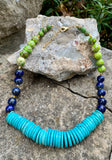 Shades of Earth Lapis Turquoise Necklace