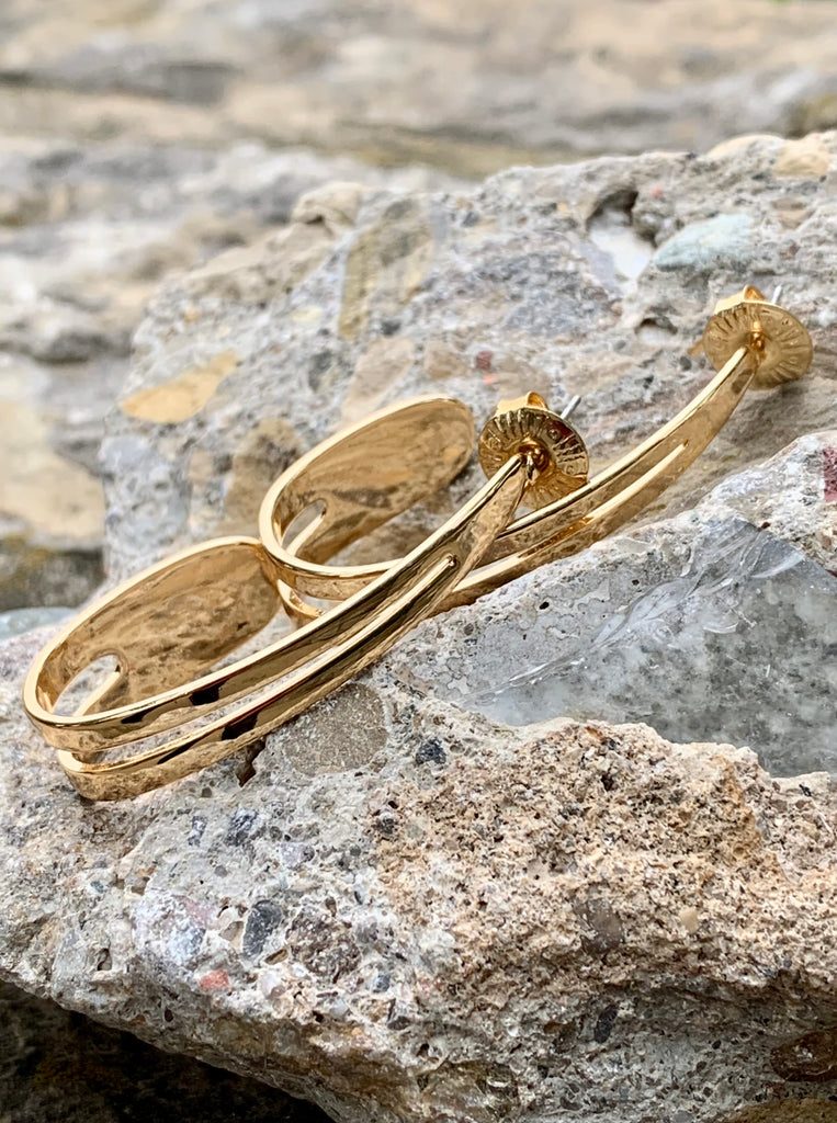 Robert Lee Morris Open J-Hoop Earrings