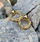 Rebecca Minkoff Rope Chain Doorknocker Earrings