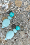 Barse Hint of Mint Sterling Silver & Jasper Earrings