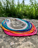 Multi-Layer Multi-Color Beaded Strand Bib Necklace