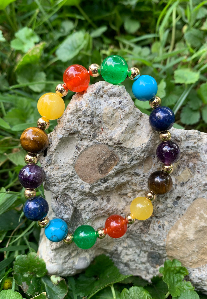 Multi-Color Gold & Gemstone Bracelet
