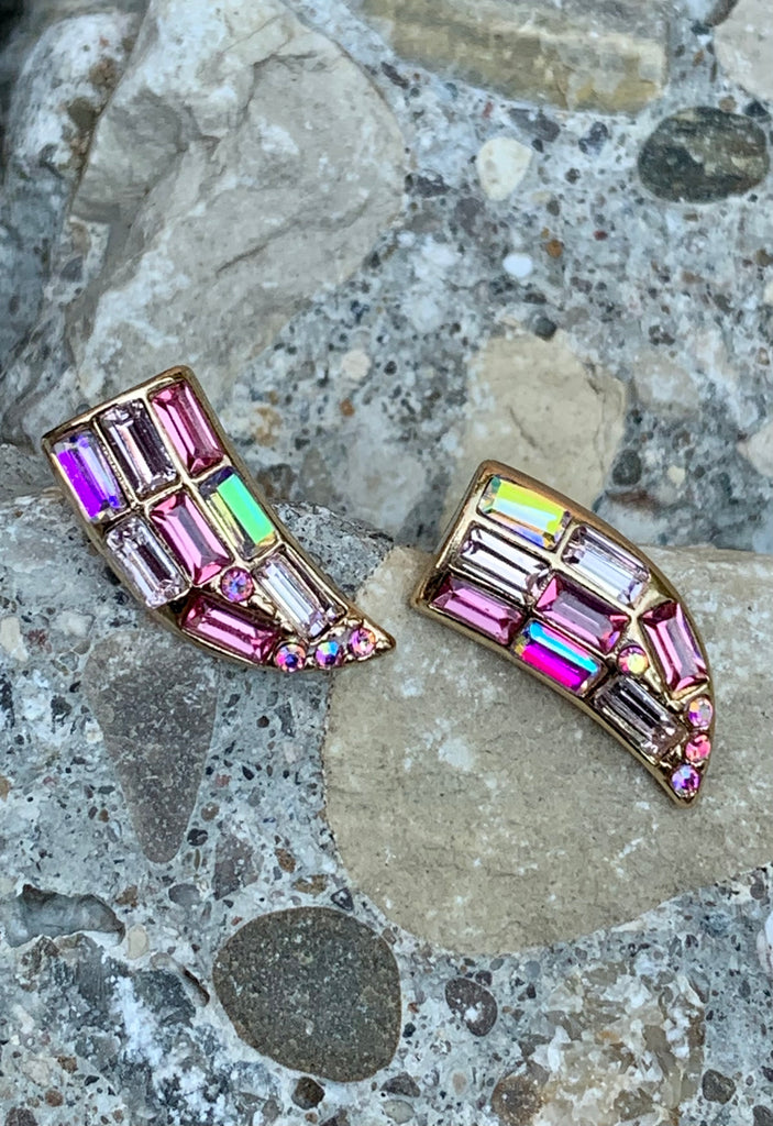 Welcome To The Jungle Multi-Color Beak Stud Earrings