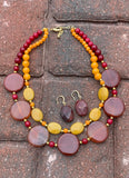 Bronze & Jasper Drop Earrings