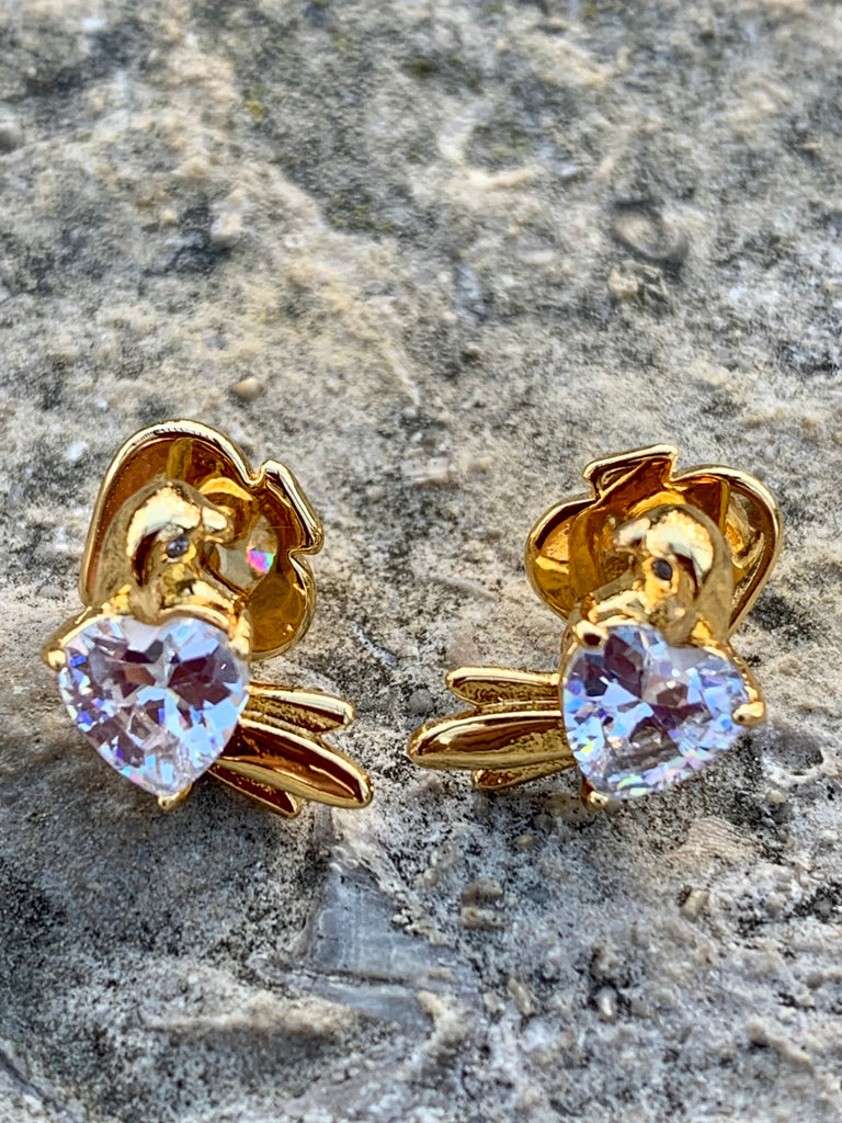Love Bird Stone Earrings