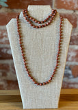 Immeasurable Goldstone Endless Beaded Necklace