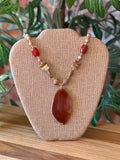 Jasper & Agate Pendant Necklace