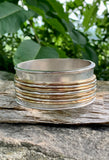 Robert Lee Morris Soho Two-Tone Sculptural Wire Bangle Bracelet