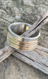 Robert Lee Morris Soho Two-Tone Sculptural Wire Bangle Bracelet