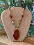 Jasper & Agate Pendant Necklace