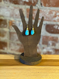 Perfectly Polished Turquoise Drop Earrings