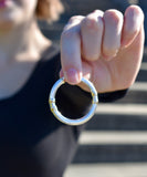 Lauren Ralph Lauren Two-Tone Silver & Gold Hoop Earrings