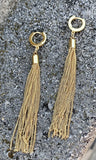 Vince Camuto Museum Huggie Tassel Linear Earrings