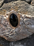 Black Onyx & Bronze Ring