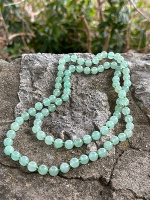 Green Aventurine Beaded Endless Necklace