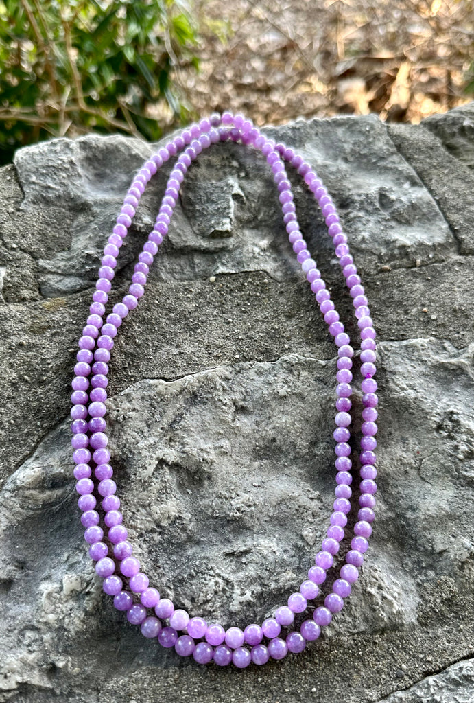 Barse Purple Amethyst Endless Beaded Necklace