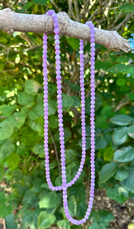 Barse Purple Amethyst Endless Beaded Necklace