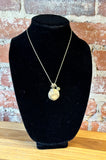 Double Sided Taurus Coin Charm Pendant Necklace
