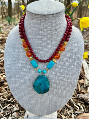 Agate Ambrosia Statement Necklace