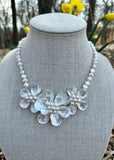 Mother of Pearl Flower Necklace