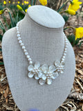 Mother of Pearl Flower Necklace