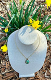 Bronze & Turquoise Pendant Necklace