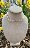 Two Strand Collar Wrap Choker Necklace