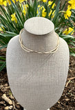 Two Strand Collar Wrap Choker Necklace