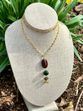 Tiger’s Eye & Quartz Pendant on Endless Rosary Chan