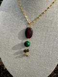 Tiger’s Eye & Quartz Pendant on Endless Rosary Chan