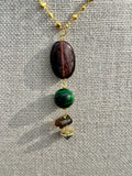 Tiger’s Eye & Quartz Pendant on Endless Rosary Chan