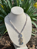 Agate Drop Pendant Necklace