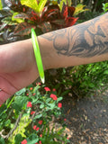 Alexis Bittar Neon Green Square Bangle Lucite Bracelet