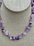 Raw Amythyst Nugget Necklace