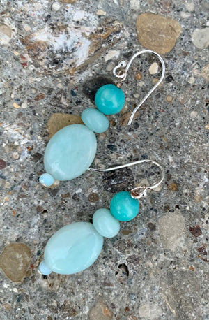Barse Hint of Mint Sterling Silver & Jasper Earrings