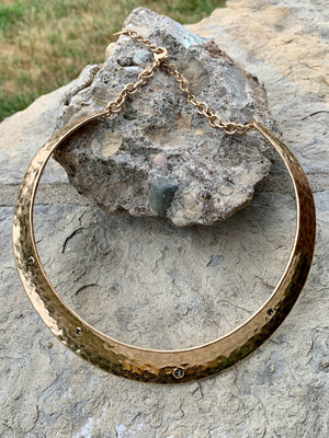 Robert Lee Morris Stone & Collar Choker Necklace