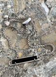 Kendra Scott "Stan" Silver Chain Bracelet in Black