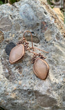 Copper & Peach Aventurine Drop Earrings