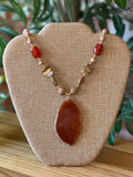 Jasper & Agate Pendant Necklace