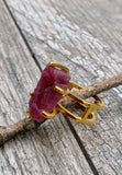 Pink Tourmaline & Sterling Silver Ring Size 8