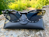 Ray Ban Made in Italy Havana Gray Nina Cat Eye Sunglasses