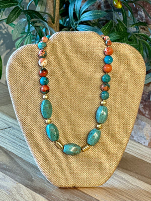 Enchanted Rock Ocean Jade Necklace
