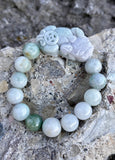 Carved Pixiu Natural Jade Bracelet
