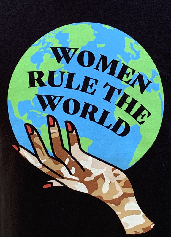 Women Rule The World Crew Neck T-Shirt